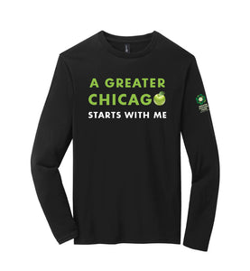 "A GREATER CHICAGO" ADULT PUN LONG SLEEVE TEE